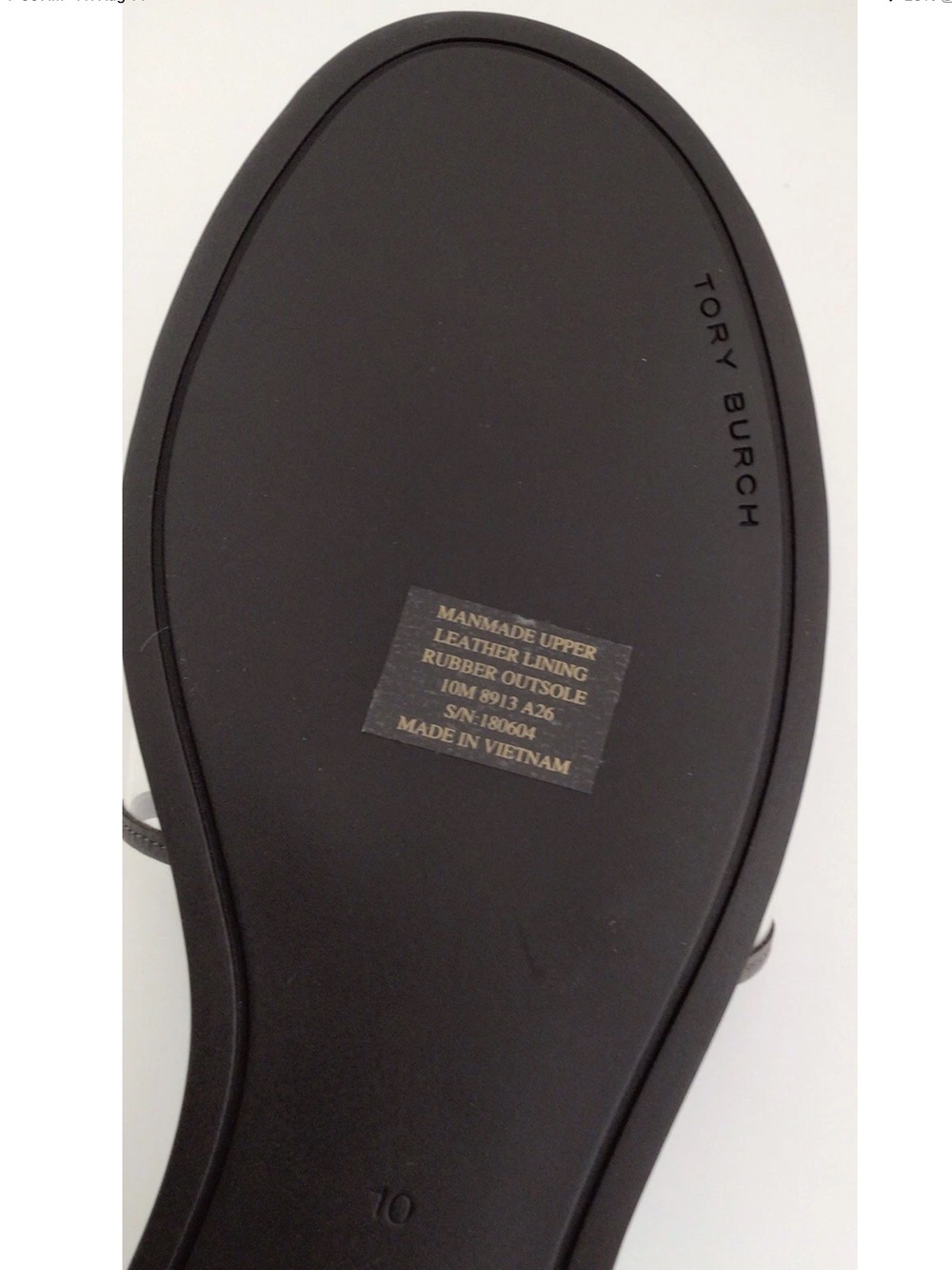 Tory Burch Everly Slide Sandals Translucent TPU Leather-Color Clear/Tortoise-NEW - Picture 8 of 13